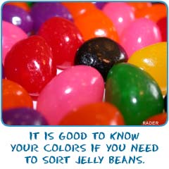 It is good know your colors if you need to sort jelly beans.